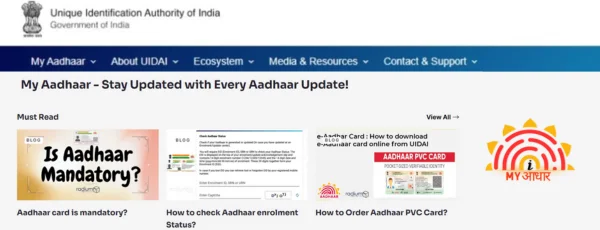 myaadhaarwelcome